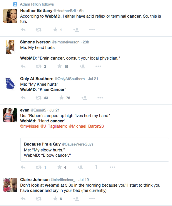 WebMD on Twitter